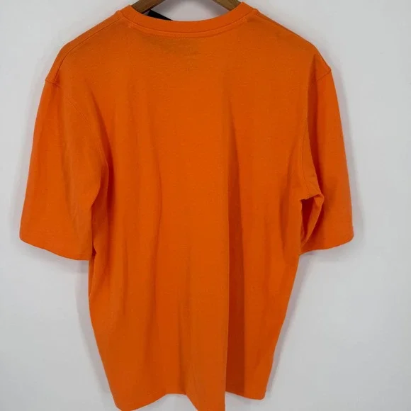 Under Armour Men Loose Boxy Short Sleeve Playback T Shirt Orange Small NWT - Picture 3 of 5